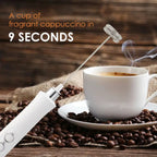 Wireless Rechargeable Electric Milk Frother - 3 Speeds, Handheld Foam Maker for Latte, Cappuccino, Hot Chocolate - USB Rechargea