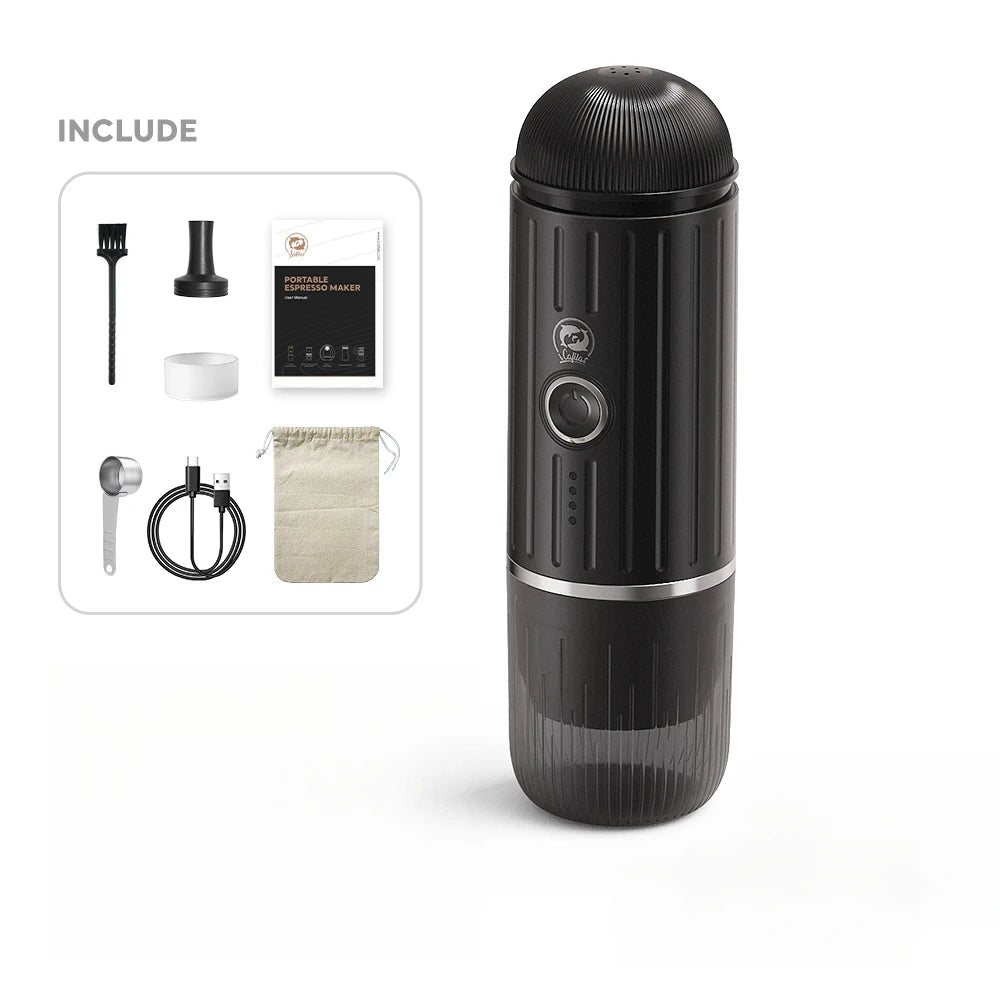 Wireless Portable Heating Espresso Machine Coffee Maker Rechargeable Concentrated Extraction Coffee Machine for Travel Office