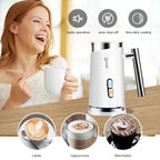 3 in 1 Electric Milk Frother 300Ml Automatic Hot and Cold Foam Maker for Coffee Latte Cappuccino Macchiato Hot Chocolate