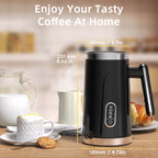 ,4 in 1 Automatic Hot and Cold Milk Frother Warmer for Latte, Foam Maker, Hot Chocolates, Cappuccino