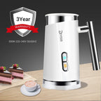 3 in 1 Electric Milk Frother 300Ml Automatic Hot and Cold Foam Maker for Coffee Latte Cappuccino Macchiato Hot Chocolate