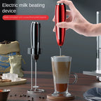 Handheld Milk Frother Kitchen Powerful Electric Foam Maker with Stand Battery Powered Foamer Blender Drink Mixer for Coffee