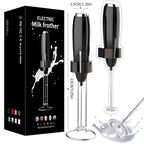 Handheld Milk Frother Kitchen Powerful Electric Foam Maker with Stand Battery Powered Foamer Blender Drink Mixer for Coffee